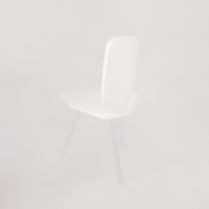 Bavaresk High white wood dining chair by Christophe de la Fontaine for DANTE - Goods and Bads