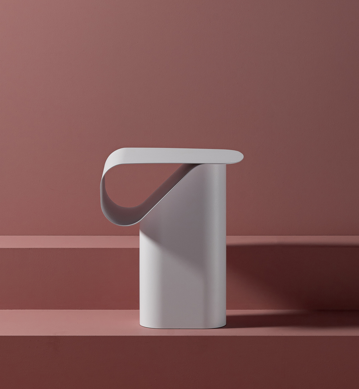 Dante - Goods and Bads Revue side table by Andrea Steidl white
