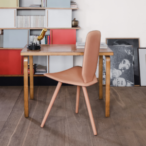 Bavaresk High peach pink dining chair by Christophe de la Fontaine for DANTE - Goods and Bads