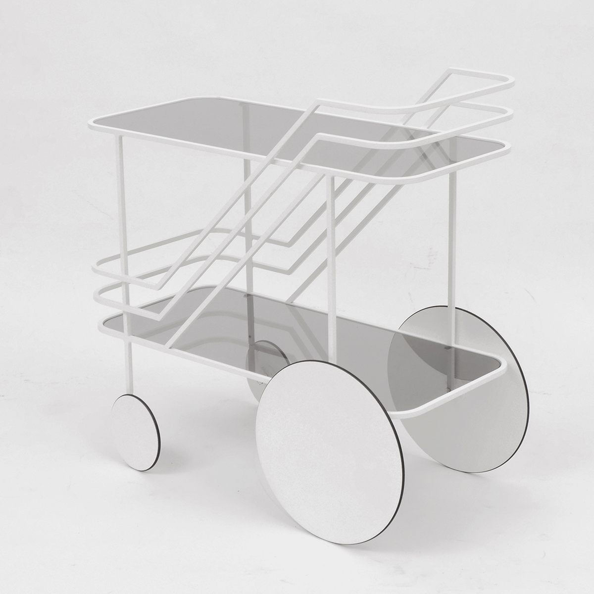 Come As You Are bar cart in white by Christophe de la Fontaine for DANTE - Goods and Bads