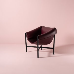 Falstaff armchair in bordeaux by Stefan Diez for DANTE - Goods and Bads