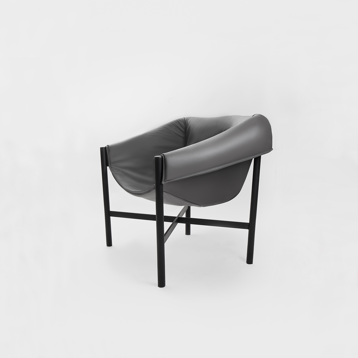 Falstaff armchair in anthracite by Stefan Diez for DANTE - Goods and Bads