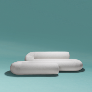 Serpentine lounge sofa system in boucle by Christophe de la Fontaine DANTE - Goods and Bads