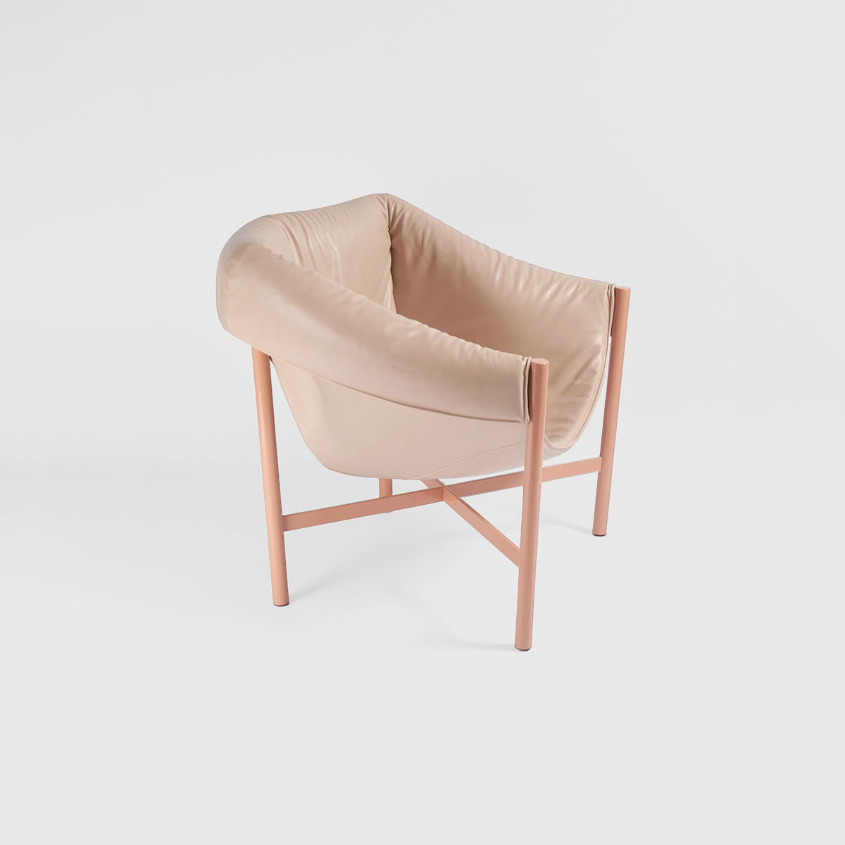 Falstaff armchair in nude by Stefan Diez for DANTE - Goods and Bads
